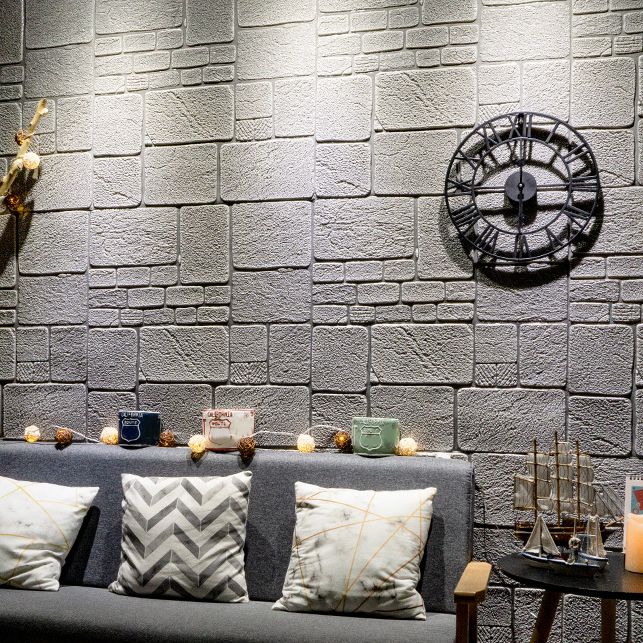 Modern Wall Covering 3D Brick Peel and Stick Waterproof Wall Covering