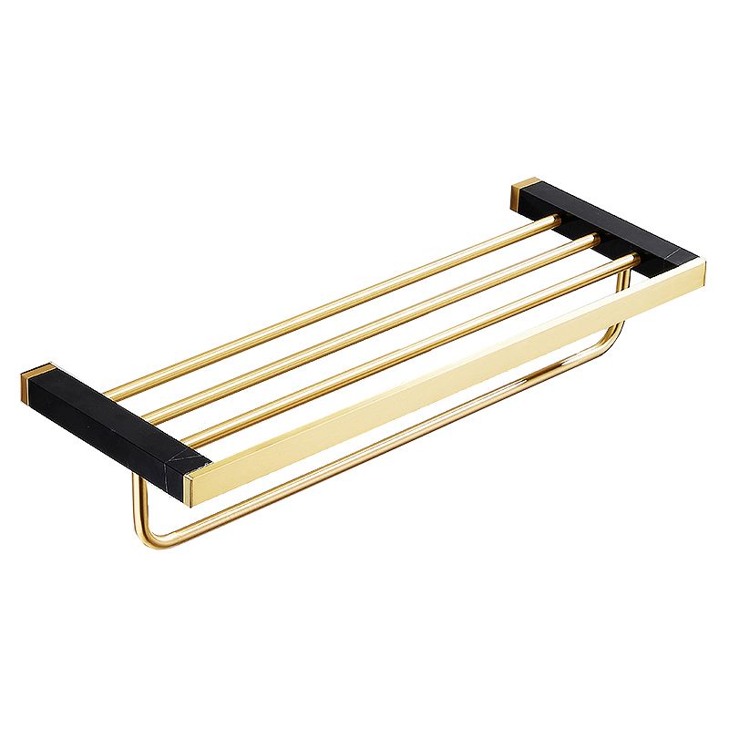 Metal and Marble Bathroom Minimalist Accessory as a Single Piece or in a Set in Gold