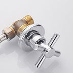 Modern Cross Handle Faucet Monochrome Wall Mounted Bathroom Faucet