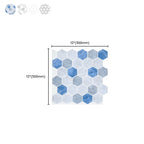 Square Peel and Stick Back Wall Modern Plastic Peel and Stick Back Wall