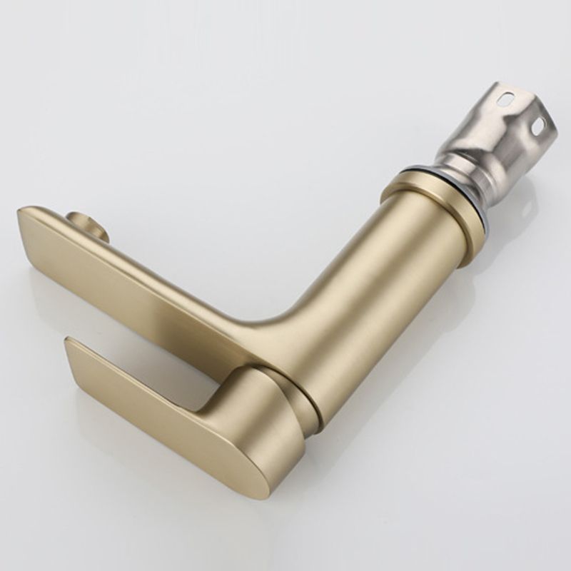 Modern Brass Sink Faucet Single Hole Bathroom Faucet Lever Handle Tap
