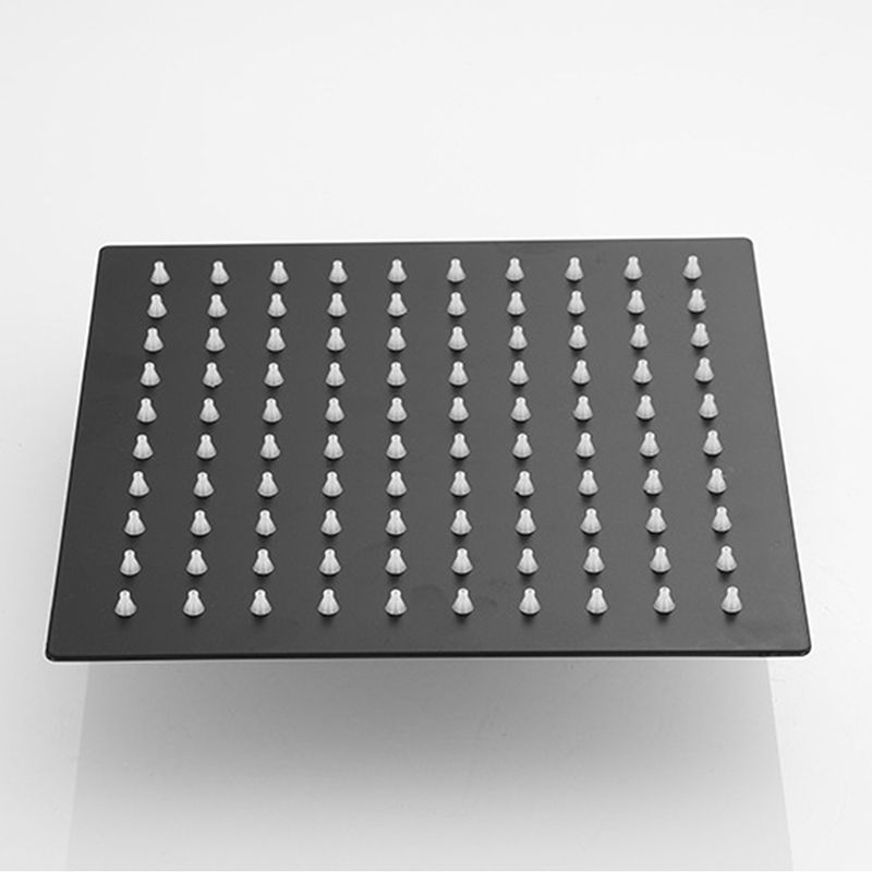 Square and Round Shower Head made of Stainless Steel, Fixed Mounted Ceiling Shower Head in Black