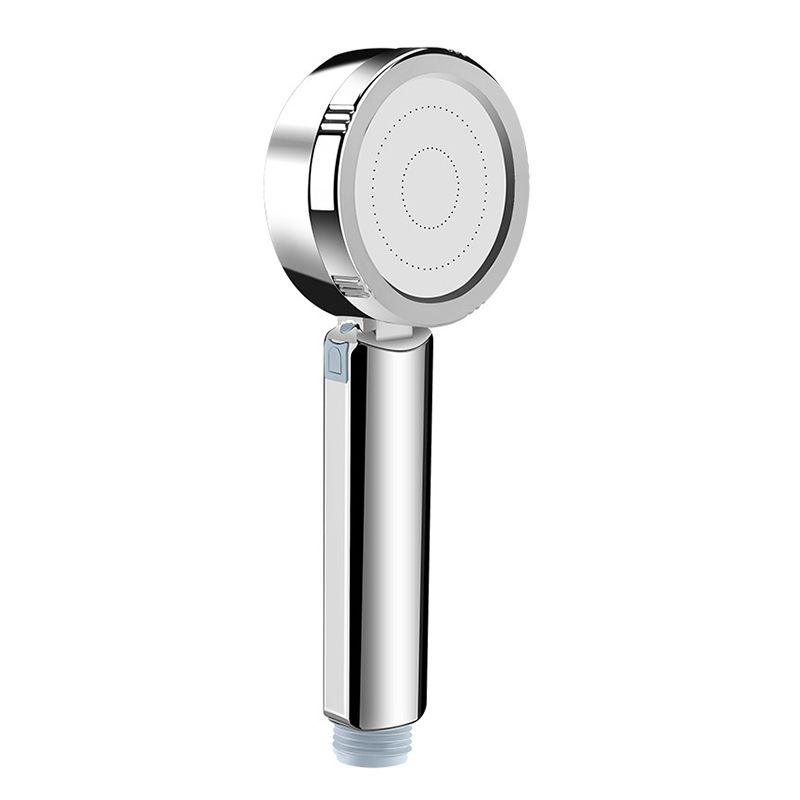 Contemporary Wall Mounted Showerhead Combination Chrome Round Hand Shower