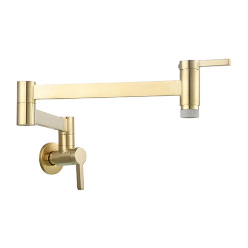 1-handle brushed nickel widespread faucet 1 hole wall-mounted bathroom faucet with brass