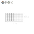 Grid Mosaic Peel & Stick Tile Scratch-resistant Wallpaper for Backsplash