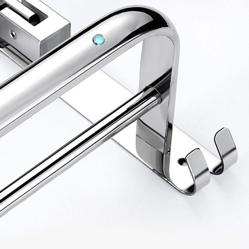Classic Polished Chrome Bathroom Accessory Set Towel Holder/Paper Holder/Robe Hooks Included