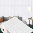 Modern Pearl Wainscoting PVC Wall Access Panel Peel and Stick Foam Trim