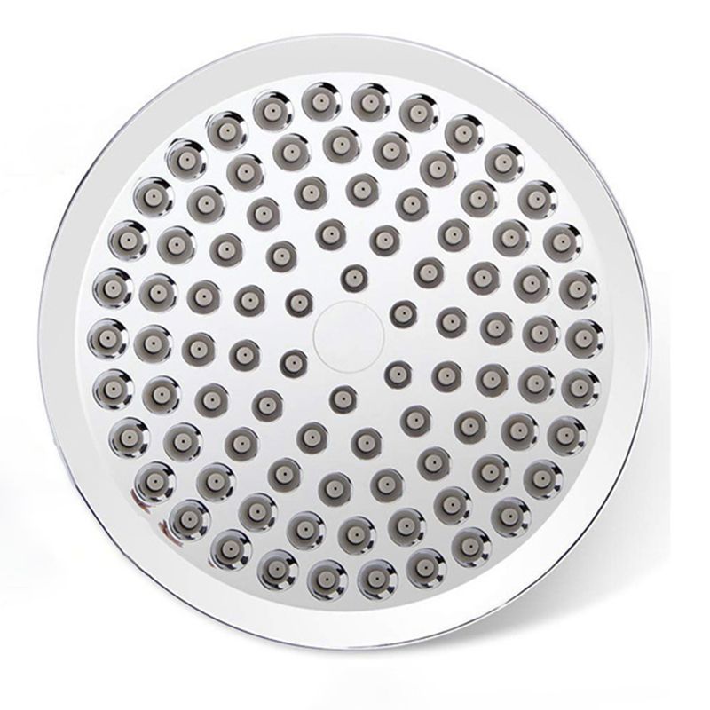 Contemporary Shower Combination Double Shower Head Chrome Wall Mounted Round Shower Head