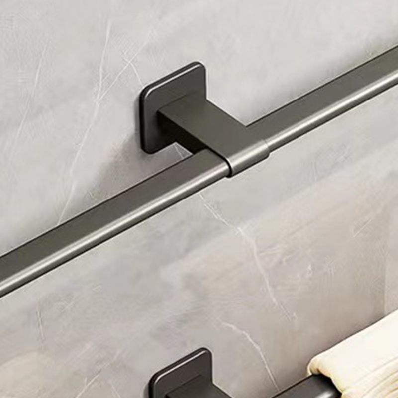 Contemporary Aluminum Bathroom Accessories Set Towel Rail Bathroom Accessories