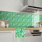 Peel and Stick Mosaic Tile Waterproof Square Peel and Stick Tile for the Kitchen 20-Pack