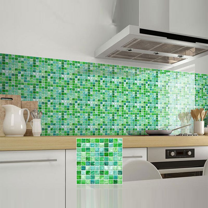 Peel and Stick Mosaic Tile Waterproof Square Peel and Stick Tile for the Kitchen 20-Pack