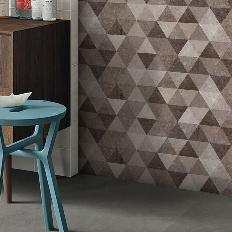 Brown non-slip floor tile 30 cm x 60 cm brick effect single tile PVC