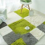 Bedroom Carpet Tiles Solid Square Shag Stain Resistant Carpet Tiles