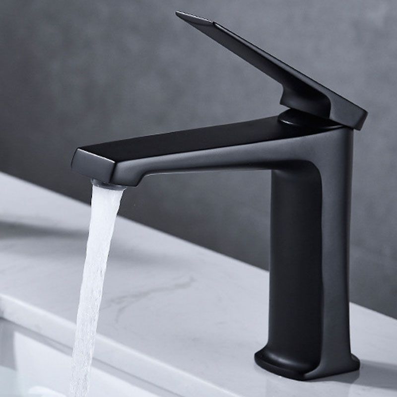 Modern basin tap lever handle copper low arc basin tap