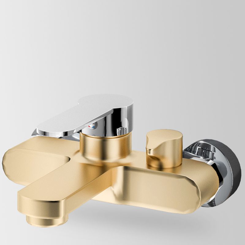 Popular Wall-Mounted Bathtub Faucet Fixed Lever Handle Bathtub Filler Trim