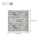 Industrial Wall Panel, 3D Brick Bathroom Wall Panels Set of 2