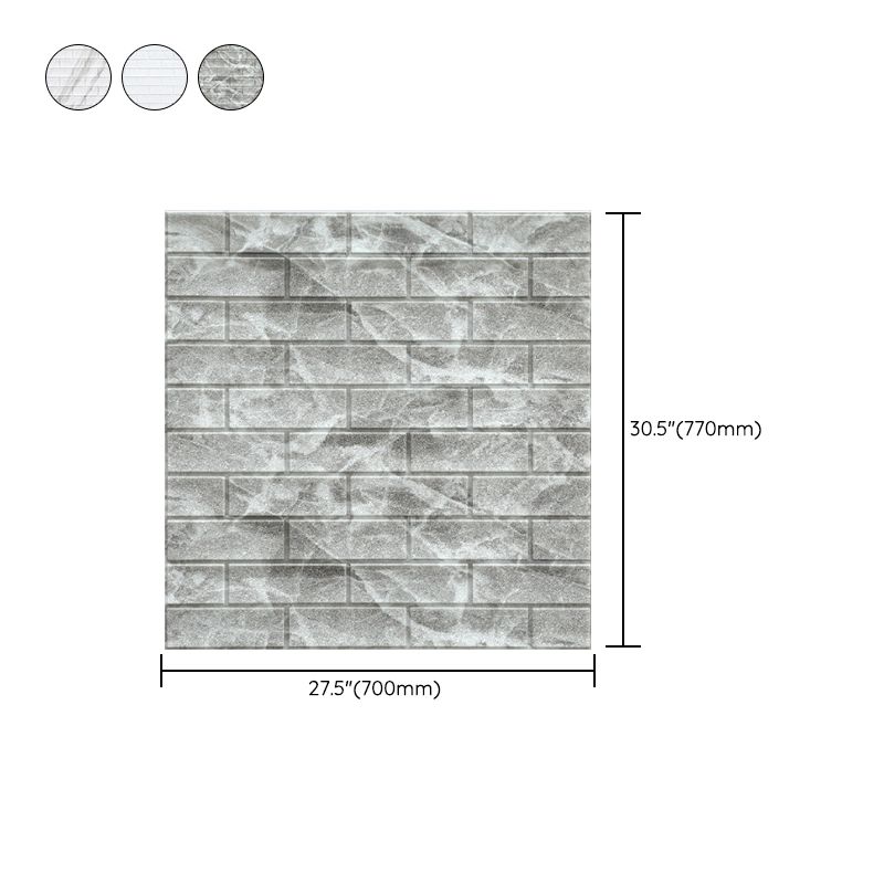 Industrial Wall Panel, 3D Brick Bathroom Wall Panels Set of 2