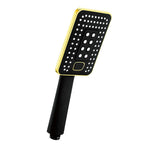 Contemporary Metal Handheld Shower Head Square 3 Settings Spray Head