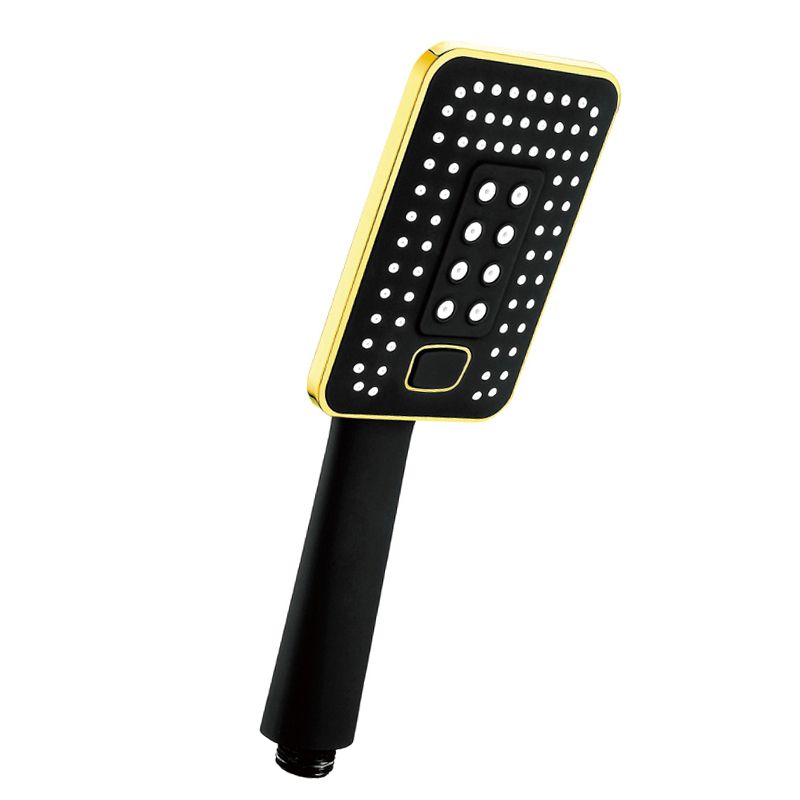 Contemporary Metal Handheld Shower Head Square 3 Settings Spray Head