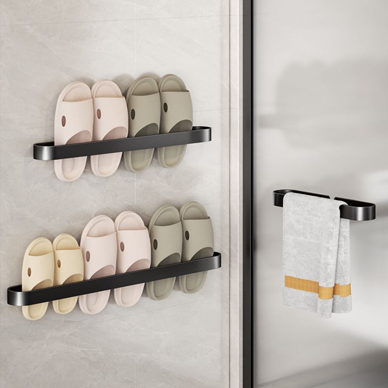 Minimalist Bathroom Accessory Set Metal Slipper Rack/Towel Holder