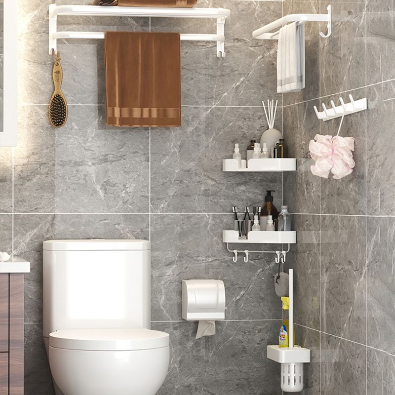 Modern Bathroom Hardware Set White Metal Bathroom Accessories Set