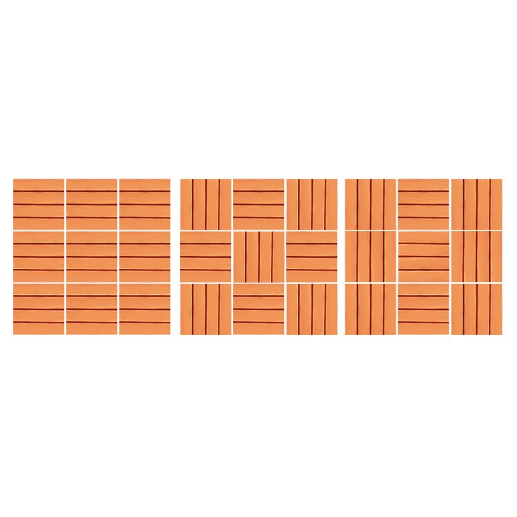 Composite deck tile Solid Color Waterproof Patio Floor Tile