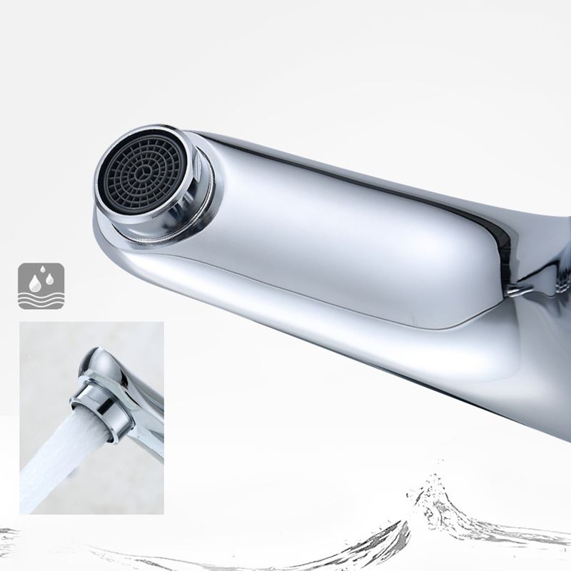 Single Hole Basin Tap Lever Handle 1 Hole Faucet for the Bathroom