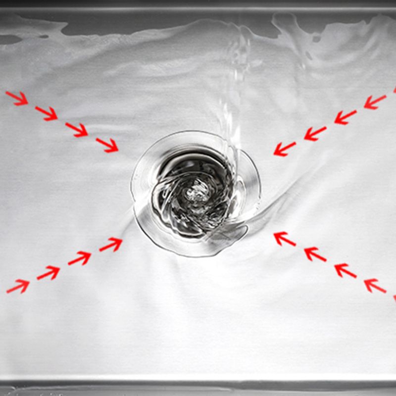 Contemporary Style Kitchen Sink Stainless Steel Color Fast Built-In Sink