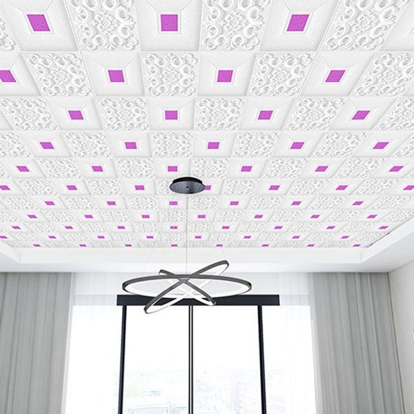 Modern Tin Back Wall Covering Smooth Wall Ceiling XPE Cotton Set of 1