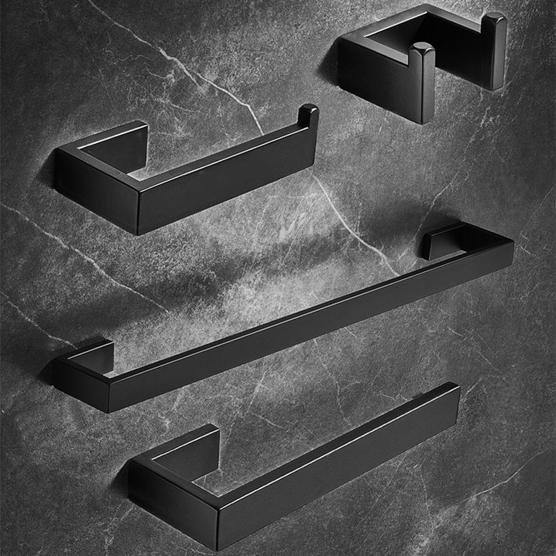 Stainless Steel Bathroom Set 4-Piece Modern Style Simple Bathroom Accessory Set