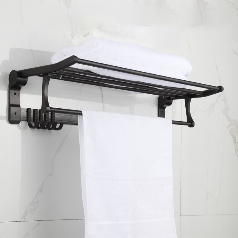 Modern Matt Black Bathroom Shelf Paper Holder Bathroom Accessory Set
