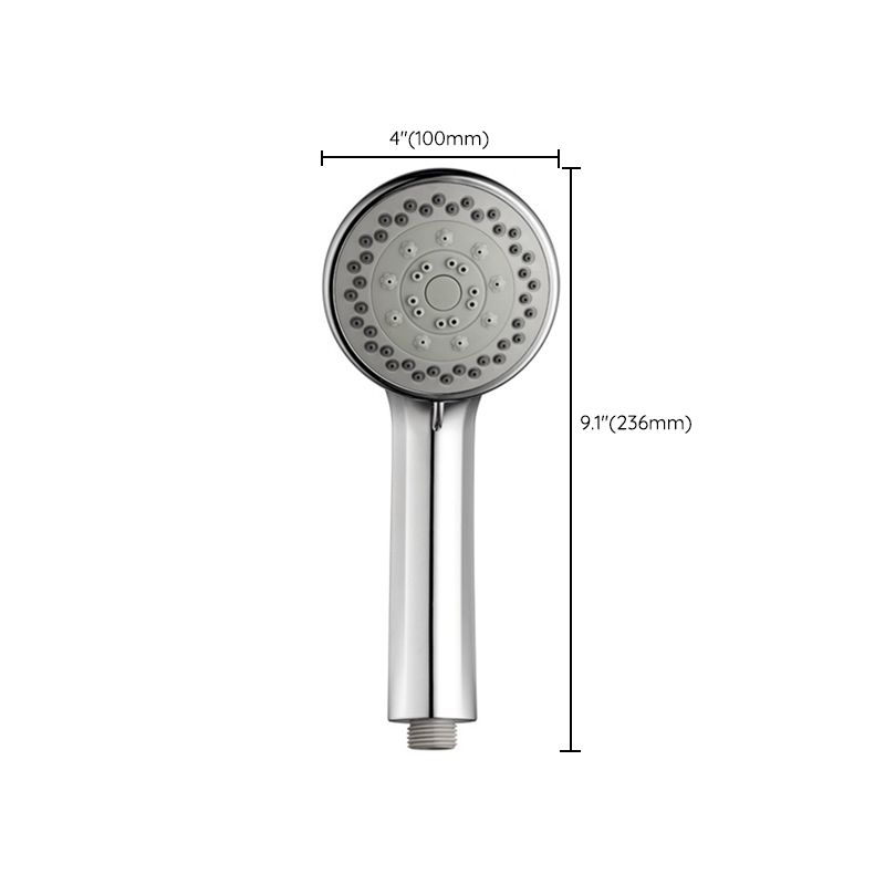 Single Double Showerhead Square High Arc Showerhead Combo in Chrome