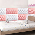 Modern Wall Panel Smooth Wall Indoor Upholstered Board Set of 4