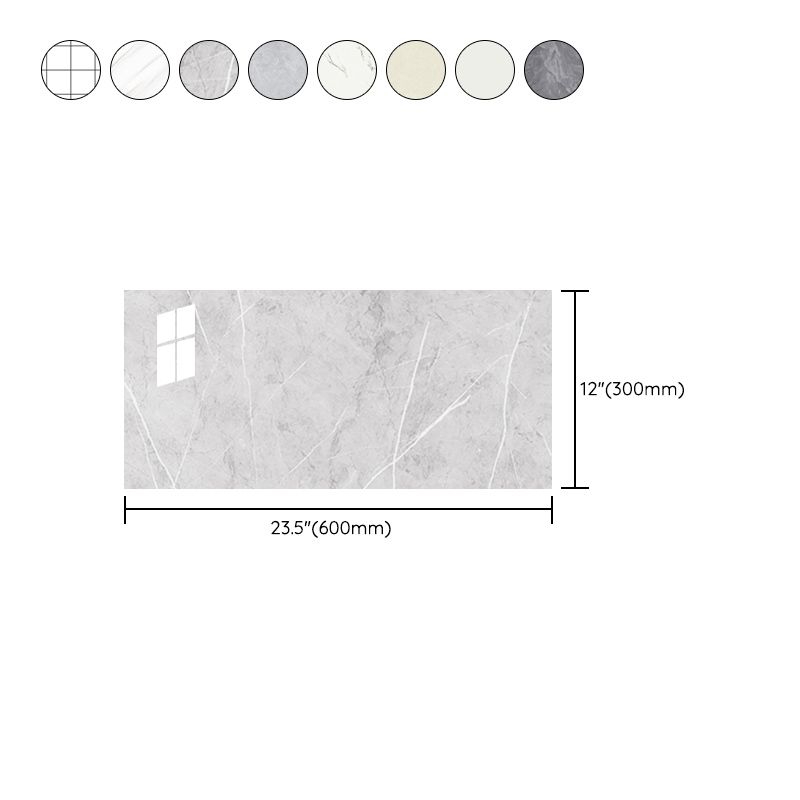 PVC Peel/Stick rectangular Peel and Stick backsplash tile