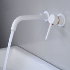 Wall mounted metal bathtub faucet single lever swivel bathtub tap trim