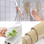 PVC waterproof mosaic tile for bathroom splash protection scratch-resistant