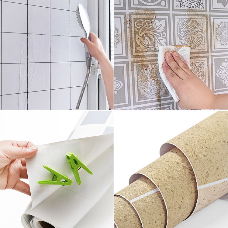 PVC waterproof mosaic tile for bathroom splash protection scratch-resistant