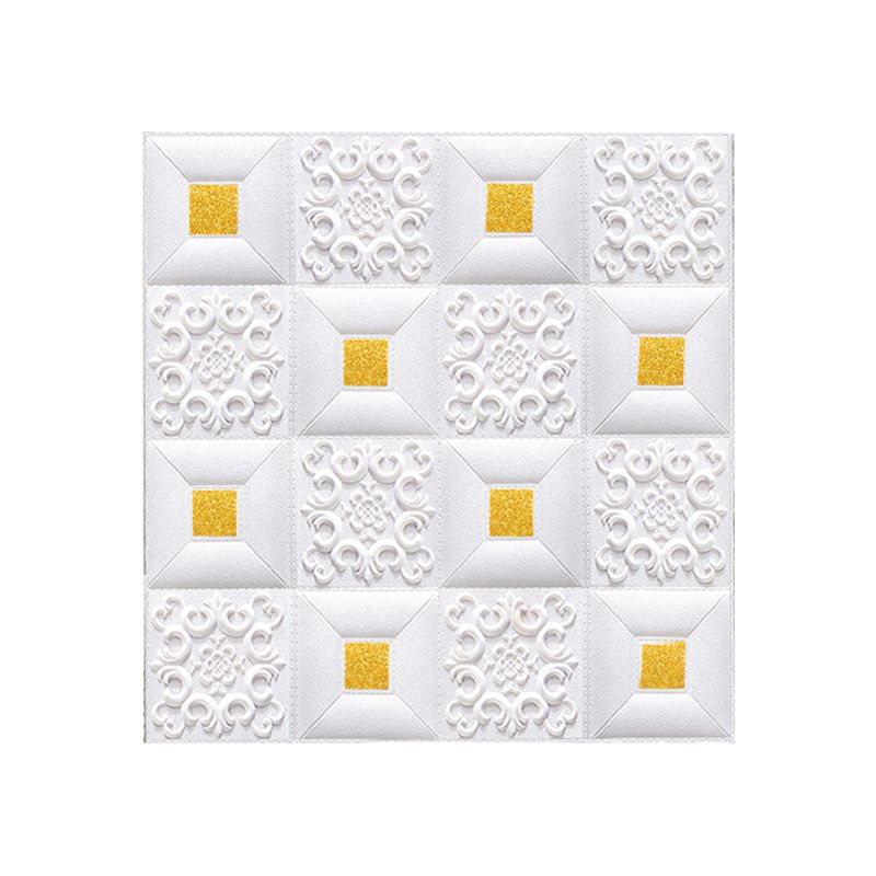 Modern Pearl Wall Bowls PVC Wall Access Panel Peel and Stick Wall Tile Set of 10