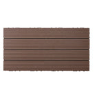 Wire brushed wooden floor tiles Click-Lock engineered wood for patio garden