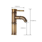A hole water tap country sink bathroom faucet with single lever handle
