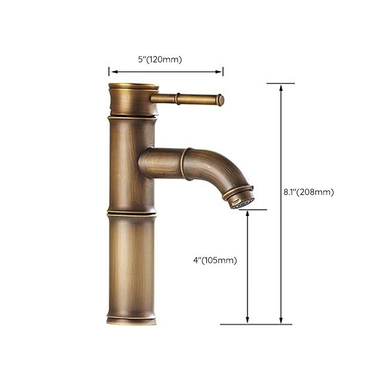 A hole water tap country sink bathroom faucet with single lever handle