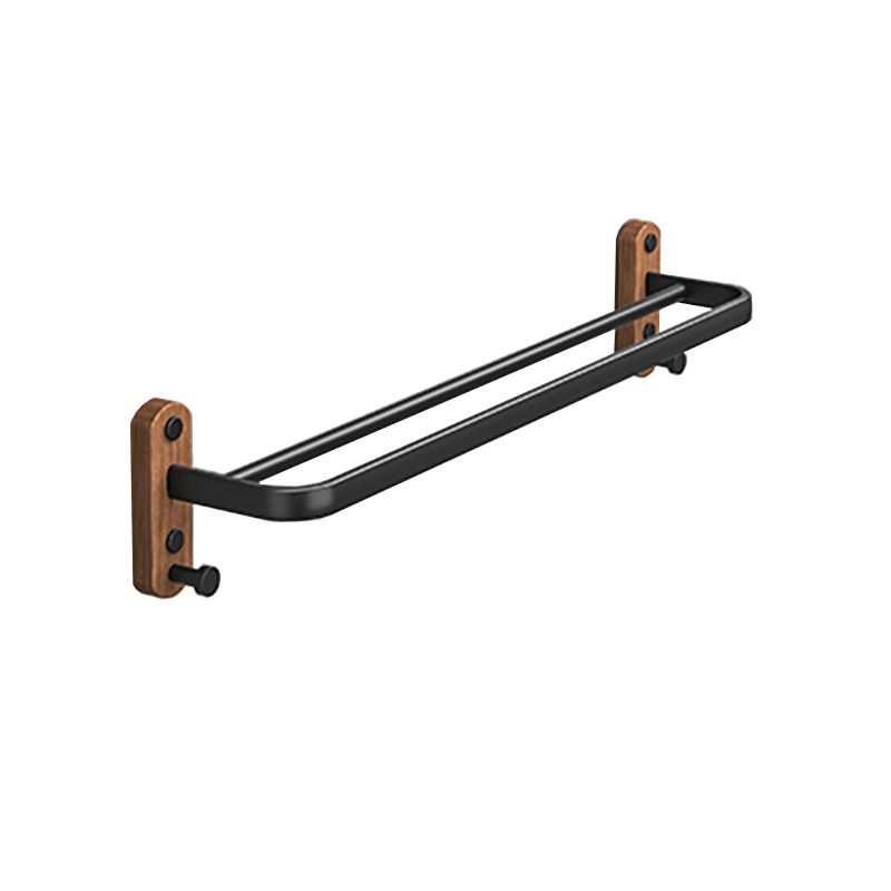 Metal and wood bathroom accessories as a single piece or as a set without drilling