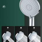Round Handheld Shower Head with Self-Cleaning Wall-Mounted Shower Head