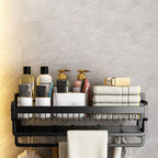 Modern black metal bath hardware set towel bar bathroom hardware set