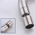 Contemporary Wall-Mounted Bathroom Faucet Cross Handles Stainless Steel Faucet