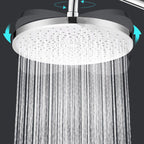 Round Fixed Shower Head High Flow Aerated Wall Mount Shower Head