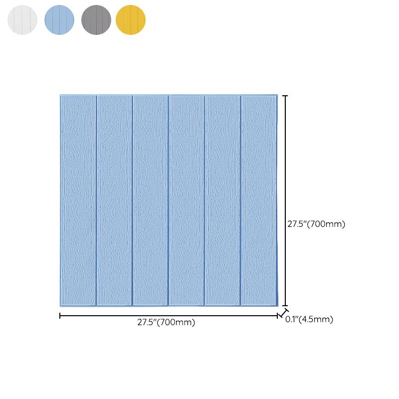 Solid color 3D embossed wall panel waterproof foam interior wall tile