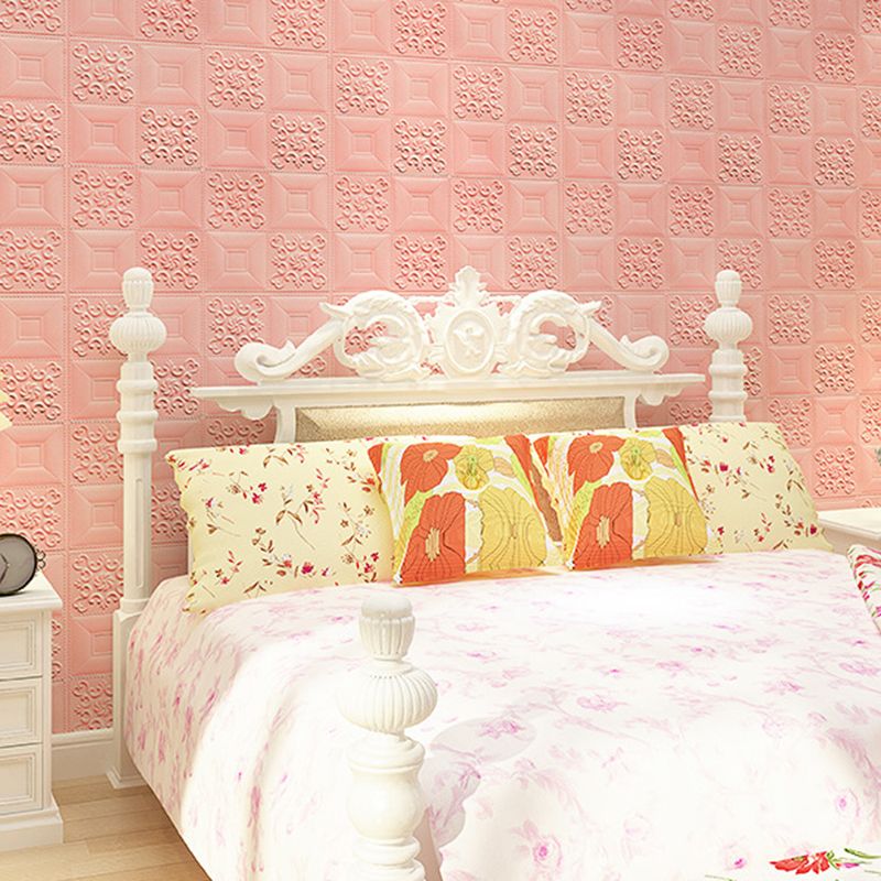 Modern Wall Panel Peel and Stick Texture Effect Design Square Wall Panel