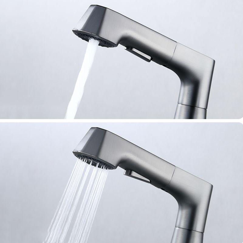 Modern Faucet Solid Copper Centerset Bathroom Faucet