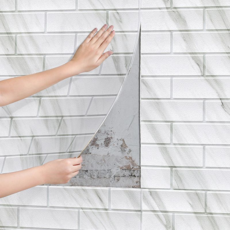 Industrial Wall Panel, 3D Brick Bathroom Wall Panels Set of 2